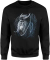 Wiking wojownik nordycki czaszka kruk runy mitologia nordic dark fantasy Męska bluza 