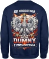 Orzeł biały korona ogień symbol narodowy duma Polska siła charakter patriotyzm Męska bluza 
