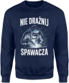Nie drażnij spawacza spawanie warsztat metal praca techniczna iskry fachowiec zawód humor Męska bluza 