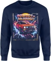 Samochód retro neonowy klasyk powrót do młodości lata 80 styl Męska bluza 
