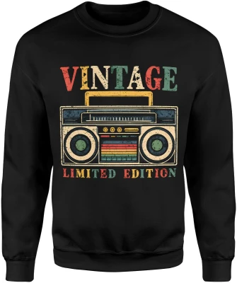 Retro radio kasetowe lata 80 vintage styl oldschool muzyka klimat analog limitowana edycja Męska bluza