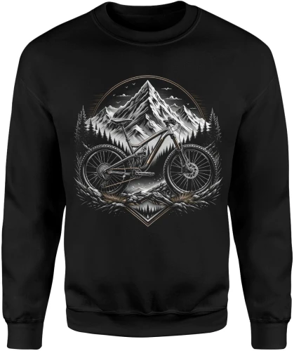 Rower MTB góry downhill natura adrenalina szlak terenowy pasja jazda ekstremalna Męska bluza 