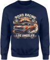 Samochód muscle car klasyk USA Los Angeles racing szybka jazda moc silnik styl Męska bluza 