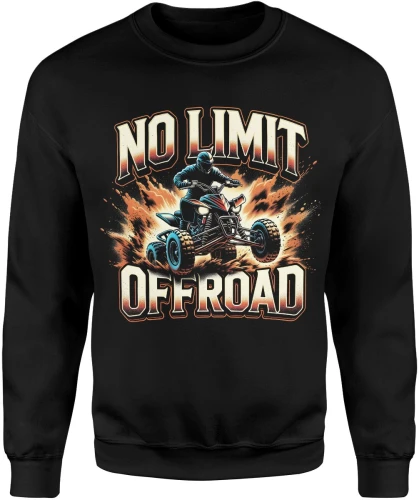 No limit offroad quad jazda terenowa adrenalina motoryzacja ekstremalna przygoda Męska bluza 