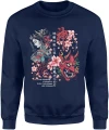 Japoński demon oni gejsza maska sakura kultura japonia samuraj klimat azjatycki styl artystyczny Męska bluza 