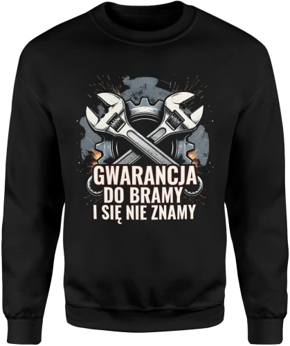 Mechanik klucze naprawa samochód warsztat narzędzia serwis pasja motoryzacja styl Męska bluza 