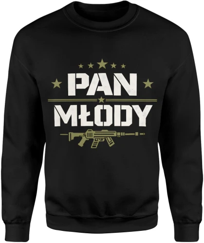 Pan młody gwiazdy styl militarny wieczór kawalerski ekipa ślubna party vibe Męska bluza 