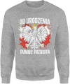 Od urodzenia dumny patriota orzeł polska flaga symbol narodowy patriotyczny styl Męska bluza 