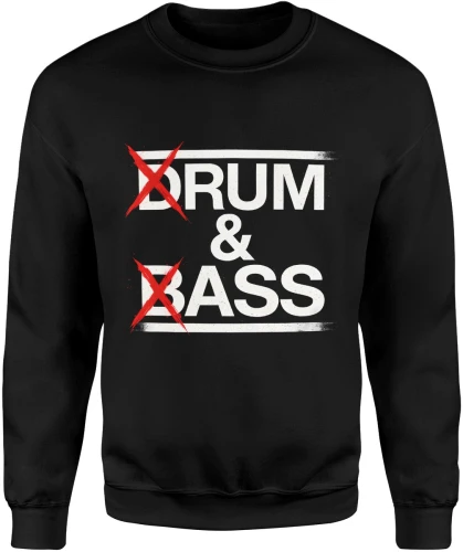 Drum and bass muzyka elektroniczna rave dj klub techno bass party styl underground Męska bluza 