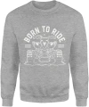 Born to ride quad ATV jazda terenowa adrenalina offroad motory sport ekstremalny pasja Męska bluza 