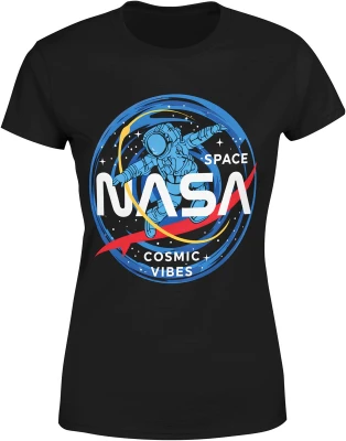 NASA kosmos astronauta space cosmic vibes galaktyka planety gwiazdy futurystyczny styl Damska koszulka