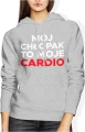 Mój chłopak to moje cardio miłość związek romantyczny humor fitness para zakochanych styl Damska bluza z kapturem 