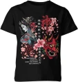 Japoński demon oni gejsza maska sakura kultura japonia samuraj klimat azjatycki styl artystyczny Dziecięca koszulka 