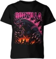 Godzilla neon potwór miasto ogień klimat monster movie kaiju Dziecięca koszulka 