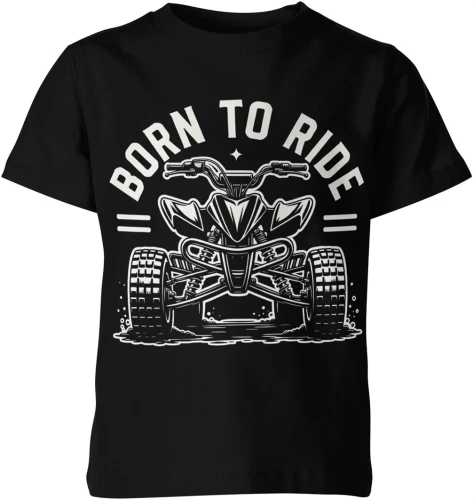 Born to ride quad ATV jazda terenowa adrenalina offroad motory sport ekstremalny pasja Dziecięca koszulka 