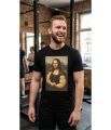 Koszulka Mona Lisa biceps lifta męska z nadrukiem
