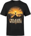 Wlezę wszędzie trekking wędrówki przygoda Męska koszulka 