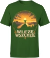 Wlezę wszędzie trekking wędrówki przygoda Męska koszulka 