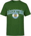 Argentyna flaga vintage football mundial kibic sport Męska koszulka 