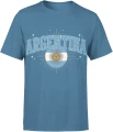 Argentyna flaga vintage football mundial kibic sport Męska koszulka 