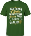 Córka broń łopata alibi gangster daddy Męska koszulka 