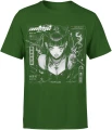 Anime goth girl demon horns manga japonia Męska koszulka 
