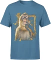 Thinking monkey curious ape animal Męska koszulka 