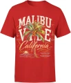 Malibu California palm summer beach  Męska koszulka 