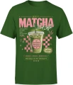 Matcha Latte Iced Herbata Zielona Napój Cafe Męska koszulka color:0F8C50