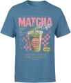 Matcha Latte Iced Herbata Zielona Napój Cafe Męska koszulka 