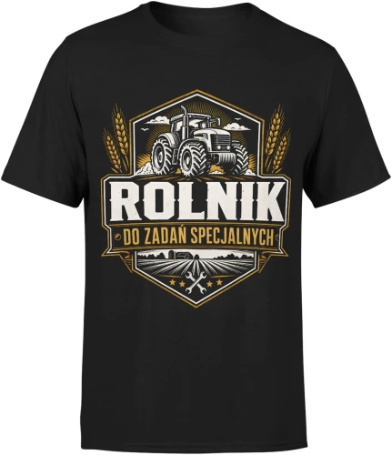 Rolnik Do Zadań Specjalnych Traktor Gospodarstwo Rolne Męska koszulka 