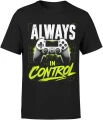 Always In Control Gracz Gaming Pad Konsola Męska koszulka 