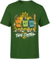 CTRL ALT DEL Take Control gaming geek Męska koszulka 
