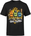 CTRL ALT DEL Take Control gaming geek Męska koszulka 