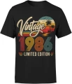 Vintage 1986 limited edition rocznik  legendarny styl Męska koszulka 
