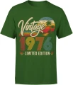 Vintage 1976 limited edition rocznik legendarny styl Męska koszulka 