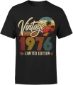 Vintage 1976 limited edition rocznik legendarny styl Męska koszulka 
