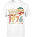 Vintage 1976 limited edition rocznik legendarny styl Męska koszulka 