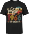 Vintage 1966 limited edition rocznik legendarny styl Męska koszulka 