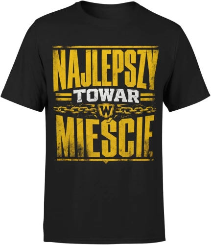 Najlepszy towar w mieście uliczny styl Męska koszulka 