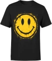 Smile face graffiti emoji happy Męska koszulka 