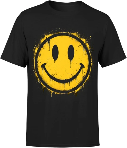 Smile face graffiti emoji happy Męska koszulka 