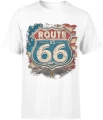 Route 66 Amerykańska Szosa Road Trip Męska koszulka 