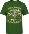 Pięćdziesięcioletni klasyk rocznik 1976 auto vintage motoryzacja oldschool Męska koszulka 