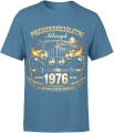 Pięćdziesięcioletni klasyk rocznik 1976 auto vintage motoryzacja oldschool Męska koszulka 