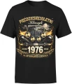 Pięćdziesięcioletni klasyk rocznik 1976 auto vintage motoryzacja oldschool Męska koszulka 