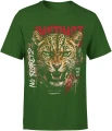 Instinct No Regrets leopard drapieżnik Męska koszulka 