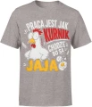 Praca Jest Jak Kurnik Chodzę Bo Są Jaja kura Męska koszulka 