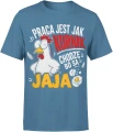 Praca Jest Jak Kurnik Chodzę Bo Są Jaja kura Męska koszulka 