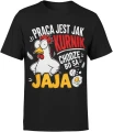Praca Jest Jak Kurnik Chodzę Bo Są Jaja kura Męska koszulka 